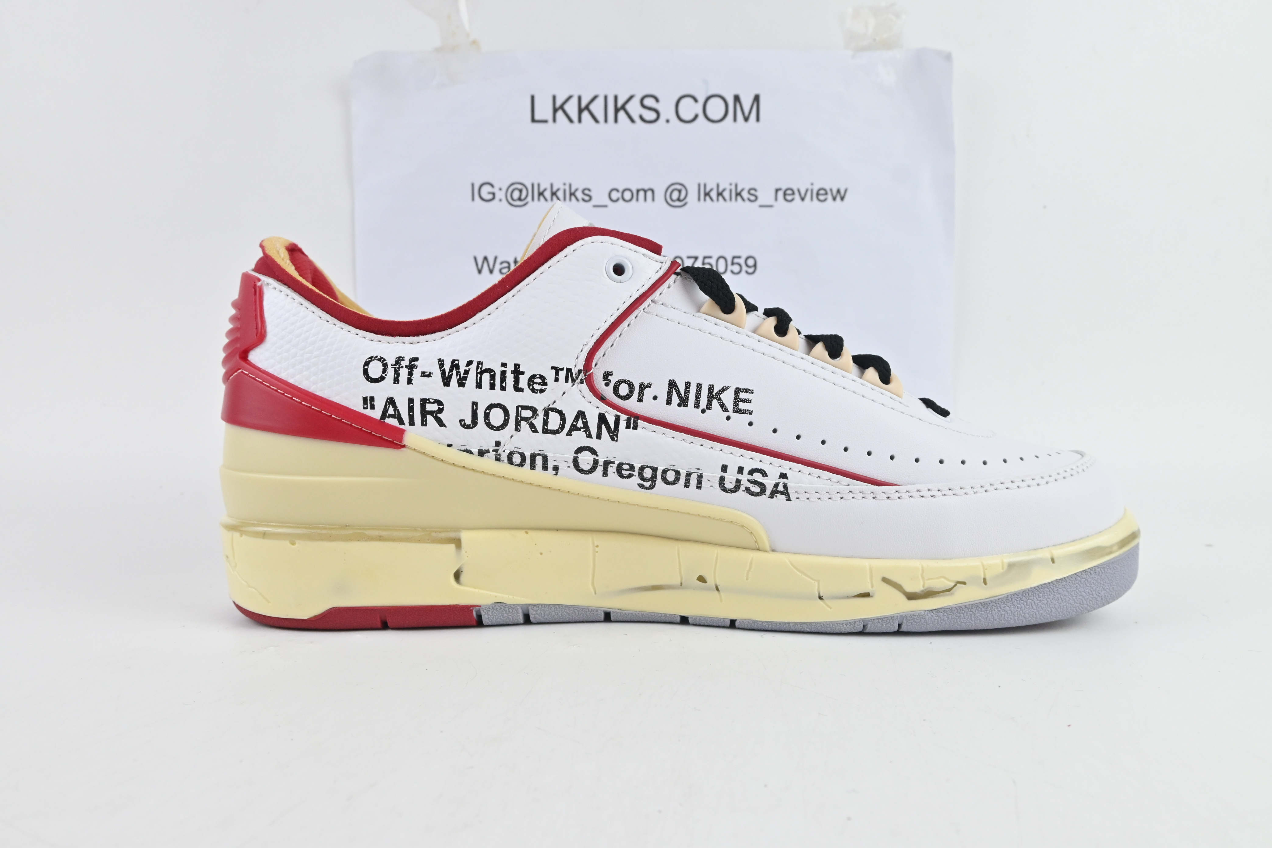 Off-White X Air Jordan 2 Low White Red